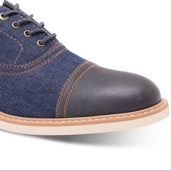 🆕 Levi’s Essex Denim Cap Tor Lace Up Shoes - Picture 4 of 16